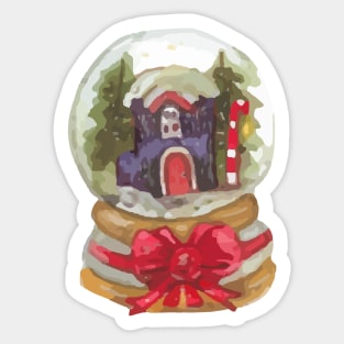 Christmas Globe Watercolor Sticker